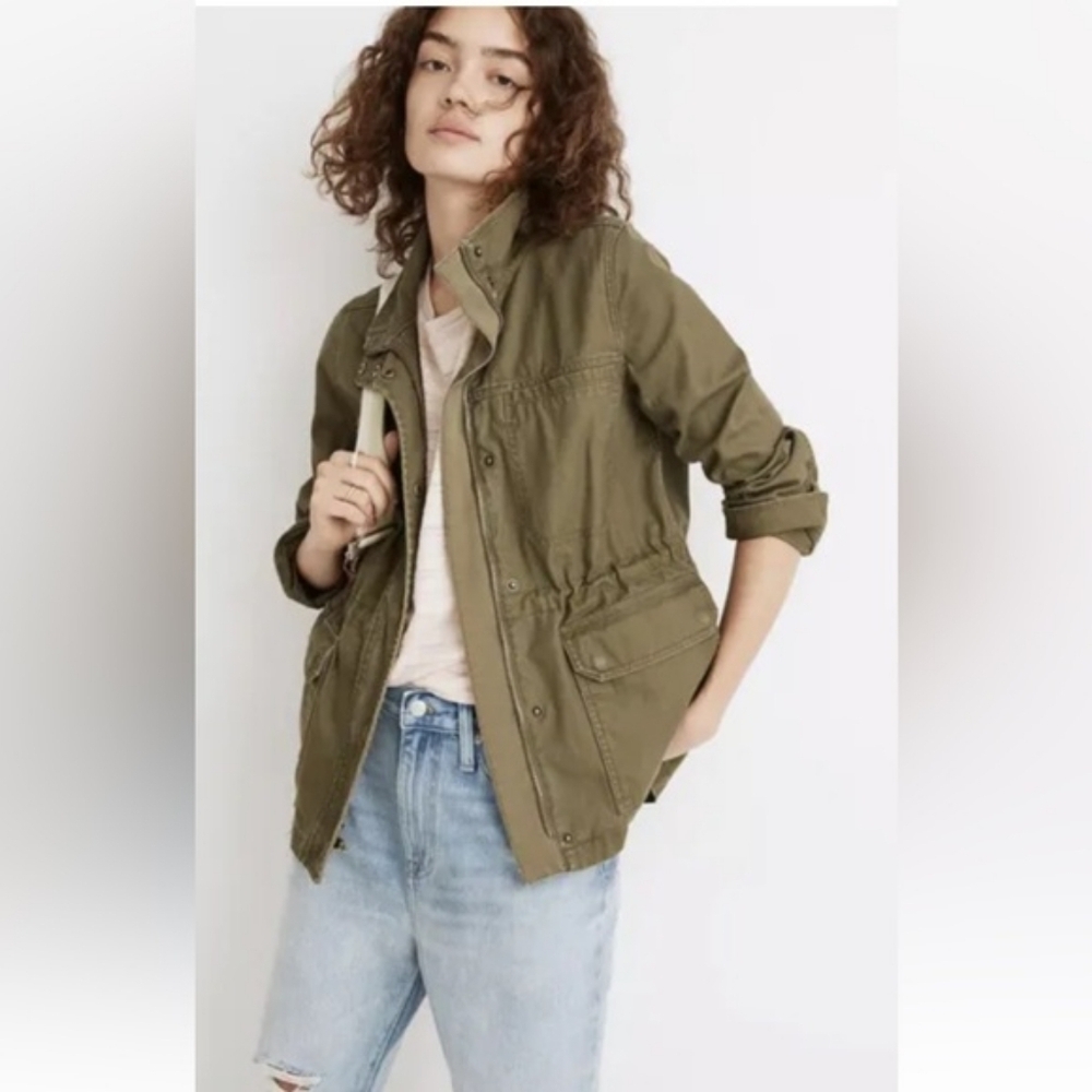 Madewell Dispatch Jacket In Desert Olive Green - Picture 12 of 14